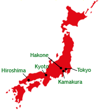 Japan Ancient Highways Tour Map